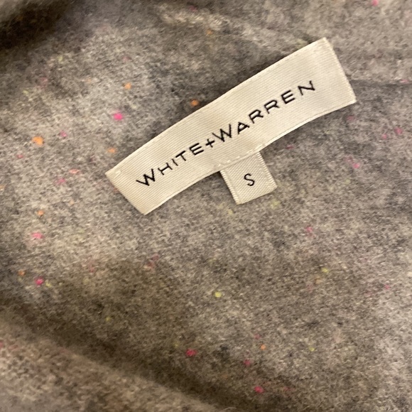 White + Warren 100% Cashmere Cardigan Open Front Sweater Longline Soft Size S - Picture 8 of 12